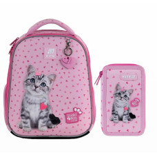 Рюкзак шкільний каркасний + пенал Kite Studio Pets 36 см (SP25-555S-1)