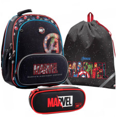 Набор рюкзак школьный ортопедический + пенал + сумка YES S-30 Marvel Avengers (553195К)