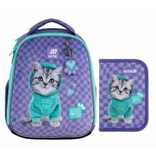 Рюкзак шкільний каркасний + пенал Kite Education Studio Pets (SP25-555S-2)
