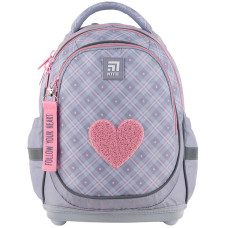 Рюкзак шкільний ортопедичний Kite NEW Education Fluffy Heart 36x27x16 (K24-724S-1)