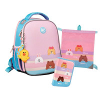 Набор рюкзак школьный ортопедичный + пенал + сумка Yes Line Friends H-100 (559549К)