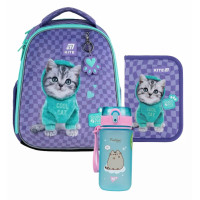 Рюкзак шкільний каркасний + пенал + пляшка Kite Education Studio Pets (SP25-555S-2)