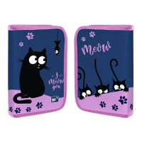 Пенал-книжка твердый YES одинарный с клапаном HP-03 Cats (533116)