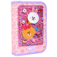Пенал твердий Yes одинарний з клапаном Line Friends Always Together HP-03 для дівчини (533731)