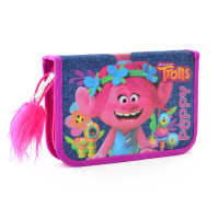 Пенал-книжка твердий 1 Вересня одинарний з двома клапанами Trolls 20.5*14*3.5 (531515)