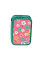Пенал-книжка твердый SMART двойной HP-01 Flowers melody синий/коралловый (532843))