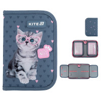 Пенал-книжка шкільний Kite Studio Pets (SP25-622-1, 1 відділення, 2 відворот)
