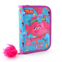 Пенал-книжка твердий 1 Вересня одинарний з двома клапанами Trolls 20.5*14*3.5 (531521)