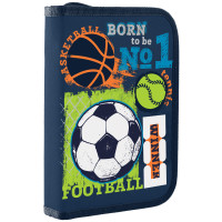 Пенал-книжка твердий 1вересня одинарний без клапана HP-02 Football winner (532705))