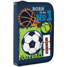Пенал-книжка твердый 1Вересня одинарный без клапана HP-02 Football winner (532705))