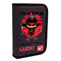 Пенал книжка твердый одинарный с двумя клапанами HP-04 Ninja YES (533429)