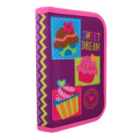 Пенал-книжка твердий Smart одинарний з клапаном Sweet dream 20.5*14*3.5 (531691)