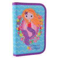 Пенал-книжка твердый Smart одинарный с клапаном HP-03 Mermaid (532043)
