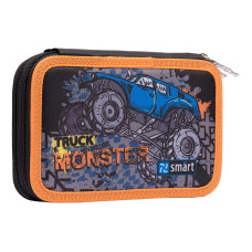 Пенал-книжка твердый SMART двойной HP-01 Monster Truck черный (532578))