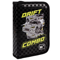 Пенал-книжка твердый одинарный с двумя клапанами Drift King HP-04 YES (533582)