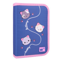 Пенал-книжка твердий одинарний з двома клапанами Mewo-Meow HP-04 Yes (533623)