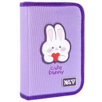Пенал твердий Yes одинарний з двома клапанами Cute Bunny HP-04 для дівчини (533740)