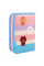 Пенал твердый одинарный с двумя кламапаном Yes Line Friends HP-04 (533585)