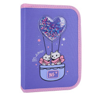 Пенал-книжка твердий одинарний з двома клапанами Purr Meow HP-04 Yes (533624)