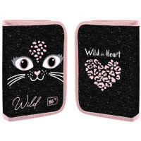 Пенал-книжка твердый YES одинарный с двумя клапанами HP-04 Wild kitty (533124)
