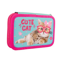 Пенал-книжка твердий подвійний HP-01 Cute Cat Smart (532791)