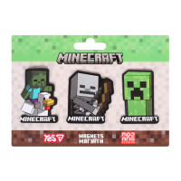 Магніти фігурні Yes Minecraft, 3 шт 1 (708542)