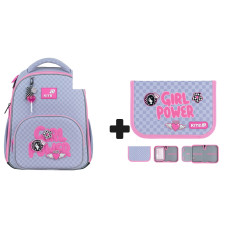 Набір шкільний каркасний рюкзак + пенал Kite Education Girl's Power (K26-556M-1К1)