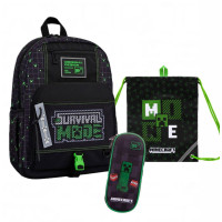 Рюкзак + пенал + сумка Minecraft Survival T-115 Yes (550001К)