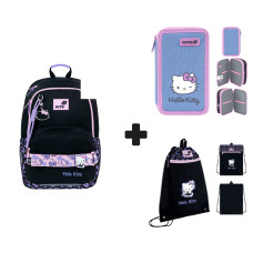 Набір шкільний рюкзак + пенал + сумка Kite Education Hello Kitty (HK26-585MК1)