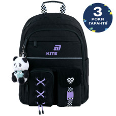 Рюкзак шкільний Kite Education Panda Love спинка 39,5 см (K26-584M-2)