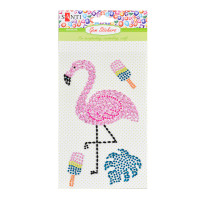Набор аппликаций из кристаллов Santi самоклеющихся «Flamingo» 9.5*15 см. код: 742535