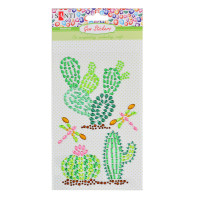 Набор аппликаций Santi из кристаллов самоклеящихся «Trendy Cactus» 9.5*15 см. код: 742536