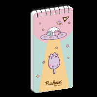 Блокнот 80x160 60 аркушів на спиралі Pusheen клітинка YES (151830)