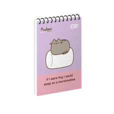 Зошит для записів Yes Pusheen одинарна спіраль А6/80 аркушів (152324)