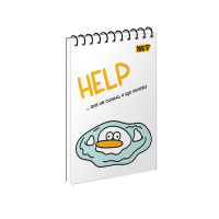 Зошит для записів Yes Help одинарна спіраль А6/80 аркушів (152476)