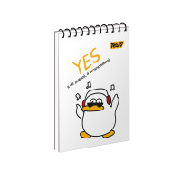 Зошит для записів Yes Yes, I Can одинарна спіраль А7/80 аркушів (152528)