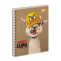 Зошит Cool animals. Llama 120 аркушів клітинка YES (681918)