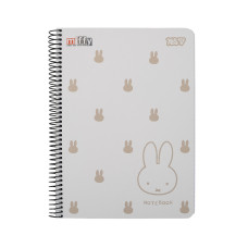 Зошит для записів Yes А5 80 аркушів клітинка на спіралі Miffy (152272)