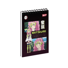 Зошит для записів Yes Demon Slayer Mitsuri одинарна спіраль А6/80 аркушів (152471)