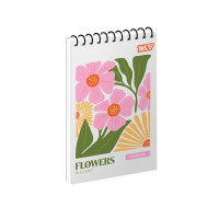 Зошит для записів Yes Floral Mood одинарна спіраль А6/80 аркушів (152492)