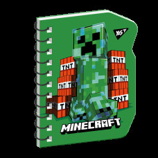Блокнот В7 60 листов дв спираль Minecraft Creeper клетка YES (151809)