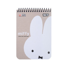Зошит для записів Yes А6 80 аркушів клітинка на спіралі Miffy (152273)
