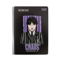 Зошит для записів Yes А5 80 аркушів клітинка на спіралі Wednesday.Chaos (152298)