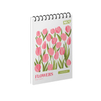 Зошит для записів Yes Soft Petals одинарна спіраль А6/80 аркушів (152493)
