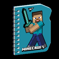 Блокнот В7 60 листов дв спираль Minecraft Steve клетка YES (151810)