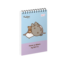 Зошит для записів Yes Pusheen Think Happy одинарна спіраль А6/80 аркушів (152463)