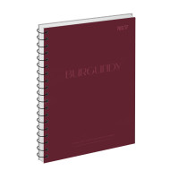 Зошит для записів Yes Burgundy одинарна спіраль А5/80 аркушів (152434)