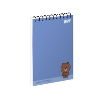 Зошит для записів Yes Line Frinds Best Friends одинарна спіраль А6/80 аркушів (152465)