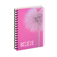 Тетрадь школьная В6 144 листа пл.обл. Believe in yourself YES (681986)