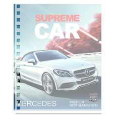 Тетрадь А5 144 Клетка Пластиковая обложка Supreme Cars Yes (681483)